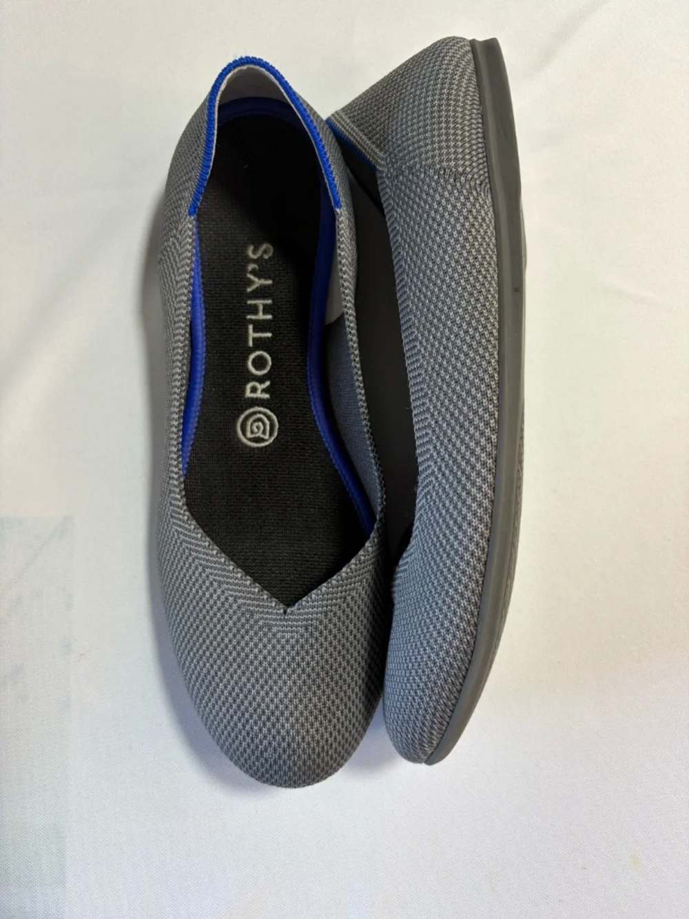 Rothy's Daily Round Toe Flat With Removable Insoles in Gray